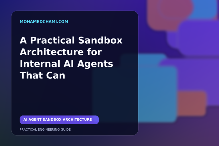 Editorial illustration of isolated AI agent execution with separate credential, network, file, and audit controls.