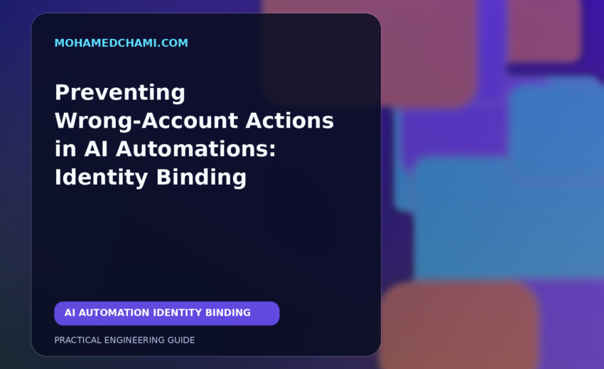 Preventing Wrong-Account Actions in AI Automations: Identity Binding
