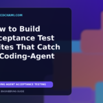 Editorial illustration of acceptance testing safeguards connecting an API and web application workflow