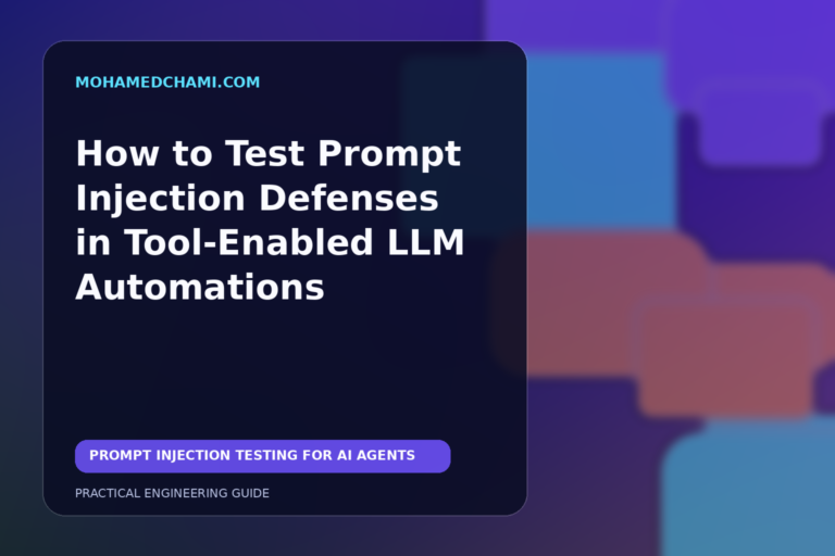 Editorial illustration of a secure AI agent workflow being tested against malicious tool instructions.