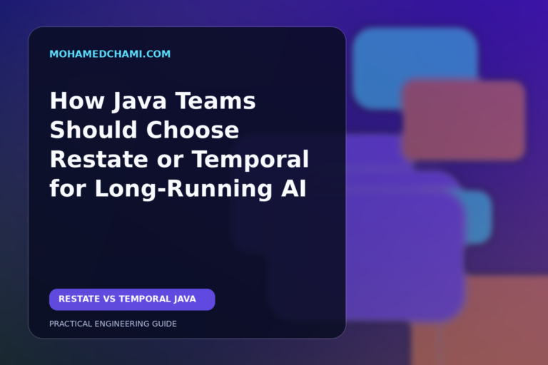 Editorial illustration of durable AI and business workflow orchestration with human approval and resilient service connections.