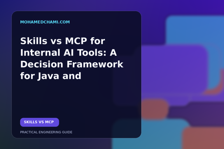 Editorial illustration of an AI workflow connected to secure enterprise integration and application layers.