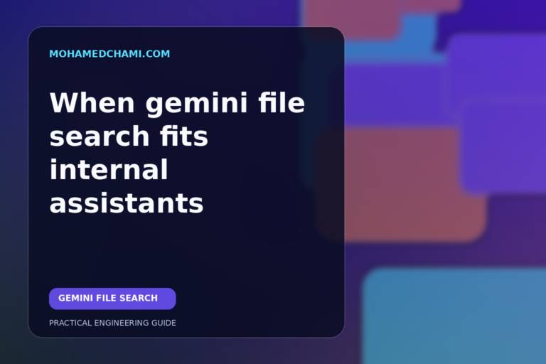 gemini file search compared with a custom RAG stack for internal document assistants