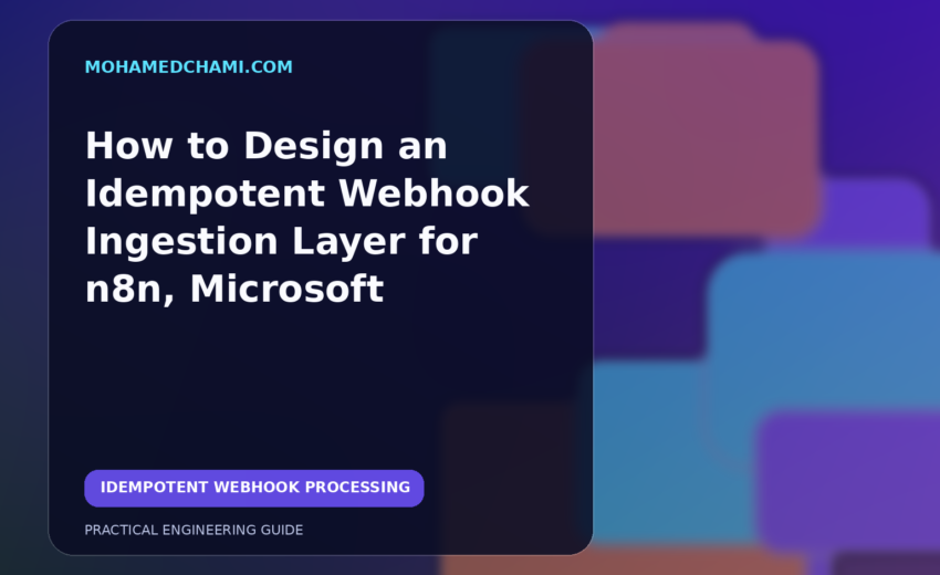 How to Design an Idempotent Webhook Ingestion Layer for n8n, Microsoft