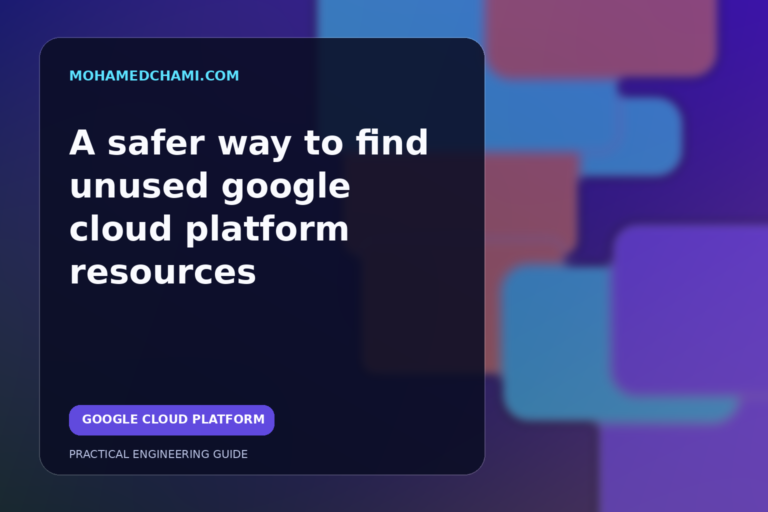 Read-only google cloud platform workflow for finding unused resources and approving cleanup safely